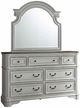 Liberty Furniture Magnolia Manor Antique White/Weathered Bark Dresser and Mirror-0