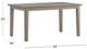 HH2 Home Kirkwood Gray Rectangle Dining Table-2