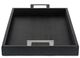 A & B Home Marilou 3-Piece Gray Decorative Nesting Tray Set-4