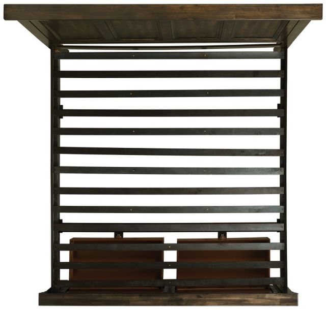 Elements International McCoy Charcoal King Storage Bed-3