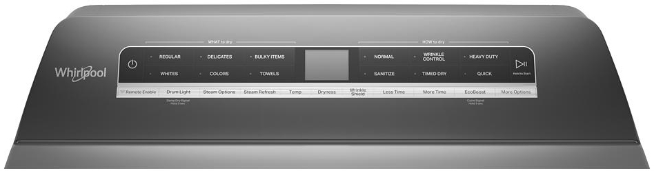 Whirlpool 7.4 Cu. Ft. Chrome Shadow Front Load Gas Dryer - Thumbnail 5