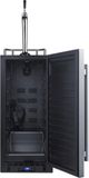Summit® 15" 2.9 Cu. Ft. Stainless Steel Beer Cooler/Kegerator with Gooseneck Tap-2