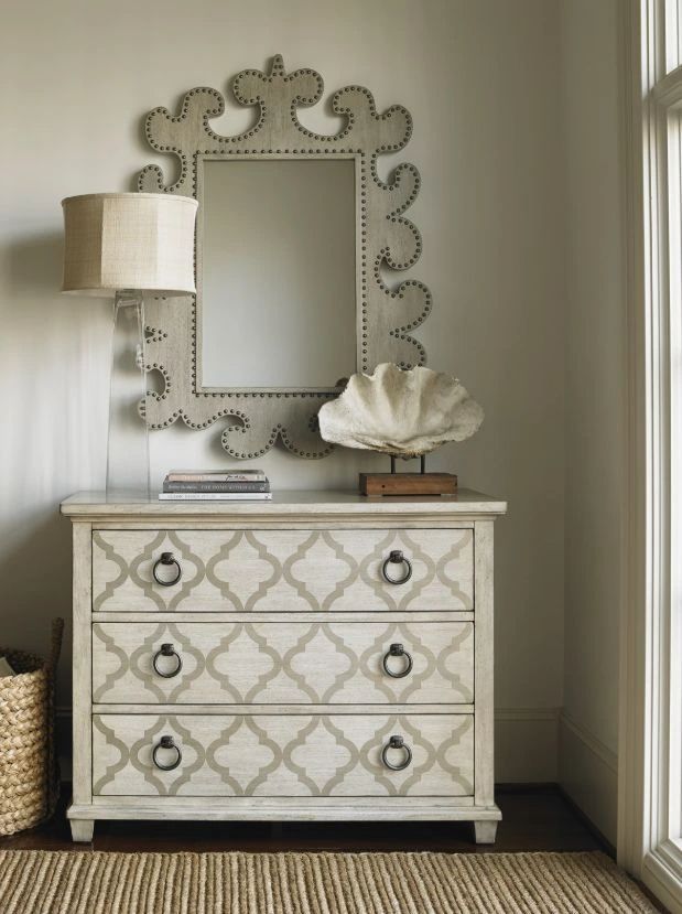 Lexington Home Oyster Bay Hempstead Gray Vertical Mirror-1