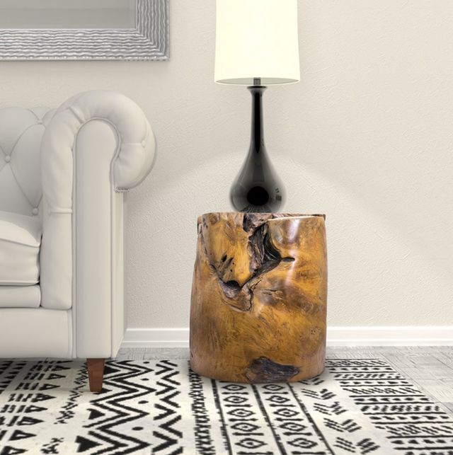 YHD Brown 16" Side Table-1