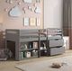 ACME Furniture Fabiana Gray Twin Loft Bed-1