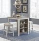 Signature Design by Ashley® Skempton 3-Piece White/Light Brown Counter Height Dining Table Set-1