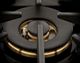 Kucht Professional KDF Series 36" Stainless Steel Pro Style Dual Fuel Range with Black Door and Gold Handle-2