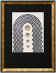 Stylecraft Black/Gold/White Framed Print-0