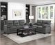 Homelegance® Keighly Dark Gray Loveseat-3