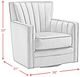 Elements International Loden Royale Metal Swivel Chair-3