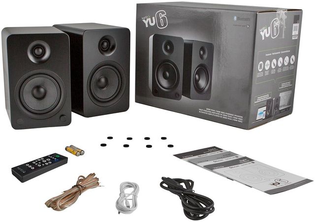 Kanto YU6 Matte Black Powered Speakers (Pair)-4