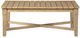Signature Design by Ashley® Carter Hall Beige Wooden Outdoor Cocktail Table-1