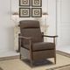 BarcaLounger® Hampton Oasis Walnut Manual Recliner-1