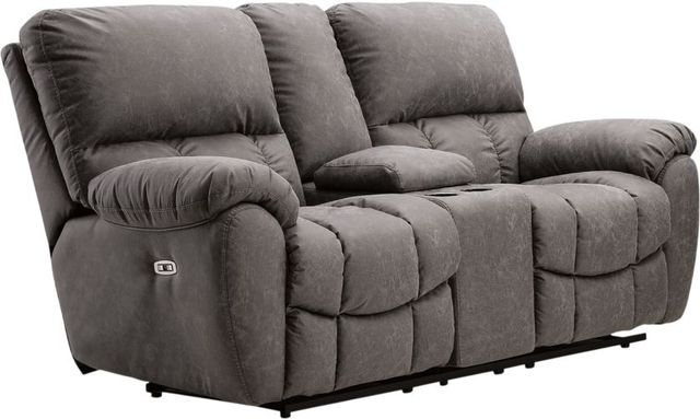 Signature Design by Ashley® Hadrian Pike Galaxy Power Reclining Loveseat with Console and Adjustable Headrest-0