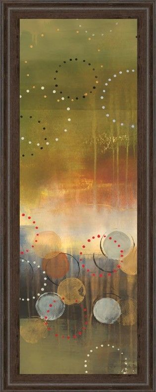 Classy Art Circles In Green Panel I by Jeni Lee Wall Art-0