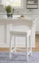 Linon Claridge White Counter Stool-1