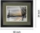 Classy Living Assaf Frank River Seine And The Eiffel Tower 34" Wall Art-2