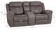 Powell® Galloway Stone Gray Manual Reclining Loveseat -2