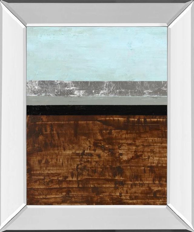 Classy Art Textured Light I by Natalie Avondet Mirror Framed Wall Art-0