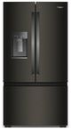 Whirlpool® 36" 23.4 Cu. Ft. Black Stainless Finish Counter Depth French Door Refrigerator with Nugget Ice-0