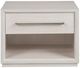 Universal Explore Home™ New Modern Astrid White Oak Drawer Nightstand-2