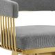 Armen Living Chelsea Anchor Gray/Gold Bar Stool-4