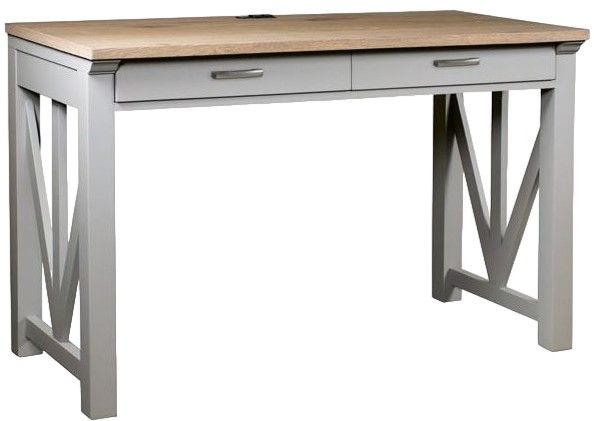 Riverside Furniture Osborne Gray Skies/Timeless Oak 36" Nesting Desk-0