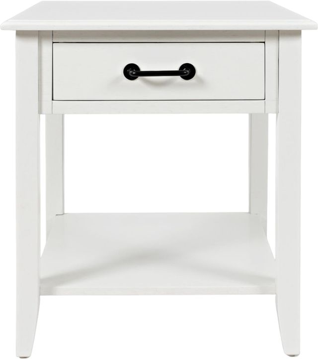 Jofran Inc. North Fork White End Table-1