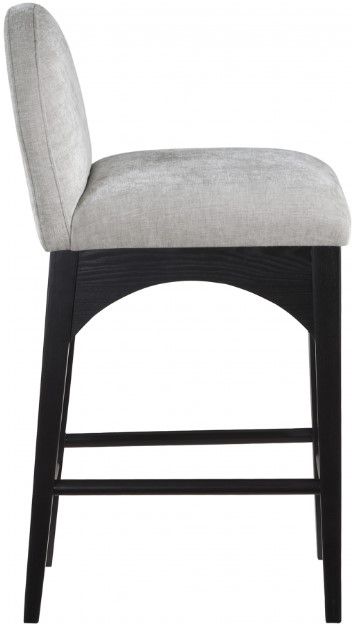 Meridian Furniture Waldorf Gray/Black Counter Stool-2