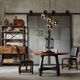 Olliix by INK+IVY Amber/Graphite Lancaster Round Dining/Gathering Table-2