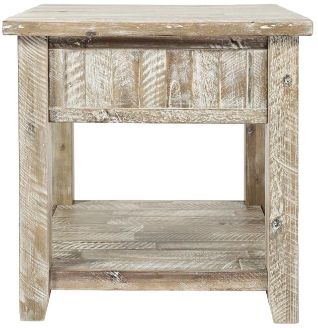 Jofran Inc. Artisan's Craft Washed Gray End Table-2