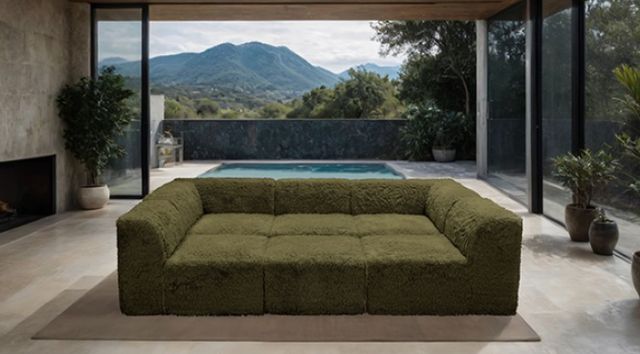 Furniture of America® Nappi Olive Green Daybed-2