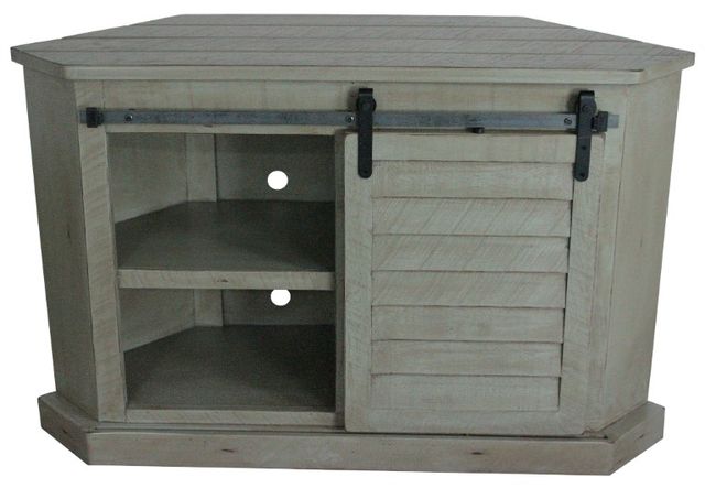 American Heartland Manufacturing Rustic Winsome Shutter Corner TV Stand-2