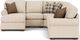 Flexsteel® Preston 4-Piece White Ecru Left-Arm Facing Sectional and Chaise-4