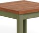 Legends Home Vineyard Fruitwood End Table with Sage Green Base-4