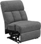 Coaster® Bahrain Charcoal Sectional Armless Recliner-1