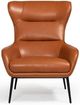 VIG Furniture Divani Casa Susan Orange Leatherette Lounge Chair-1