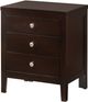 Elements International Lawrence Espresso Lacquer Nightstand-0