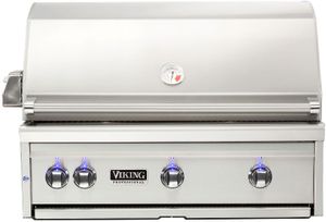 Viking 5 Series 4-Burner Stainless Steel Built In Natural Gas Grill