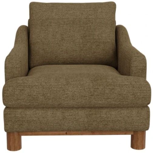 International Furniture Direct Olimpia Brown Arm Chair-2