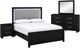 Signature Design by Ashley® Maeling 4-Piece Black Queen Upholstered Panel Bedroom Set-0