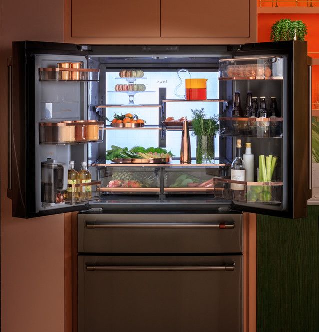 Café 36" 28.7 Cu. Ft. Matte Black French Door Refrigerator