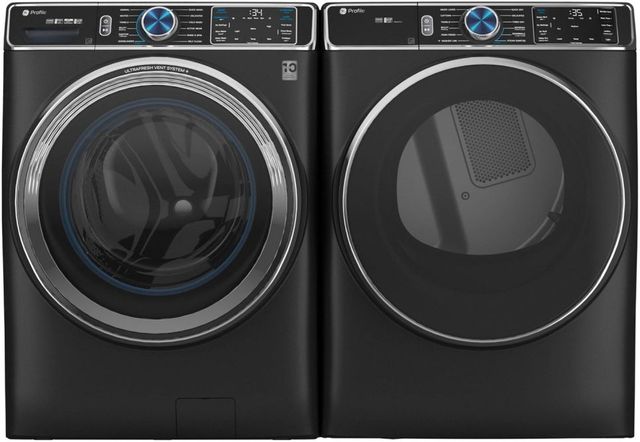 GE® Carbon Graphite Front Load Laundry Pair-0