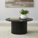 Coaster® Hamlyn Black Round Fluted Occasional Coffee Table-4
