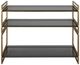 Uttermost® Stacked Up Smoke Gray Console Table with Lightly Antique Gold Frame-3