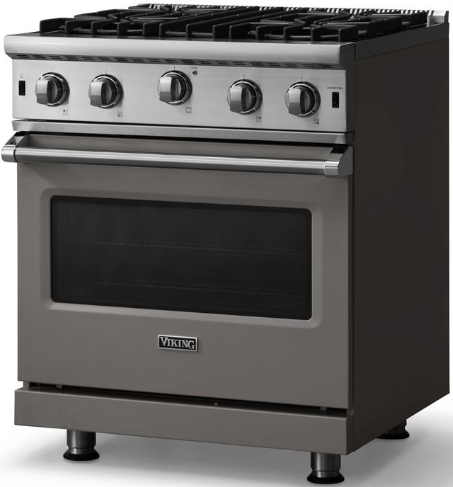 Viking® 5 Series 30" Damascus Gray Pro Style Gas Range-2