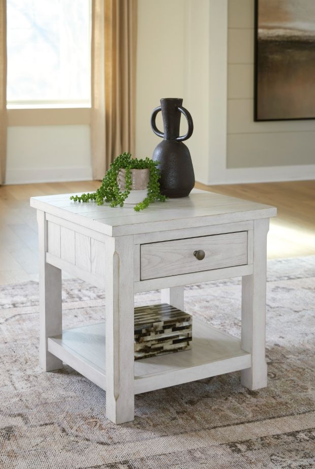 Signature Design by Ashley® Robbinsdale Antique White Square End Table-4