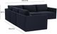 TOV Furniture Willow 5-Piece Navy Modular Sectional-2