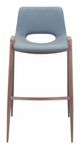 Zuo® Desi Gray Set of 2 Bar Chairs-1