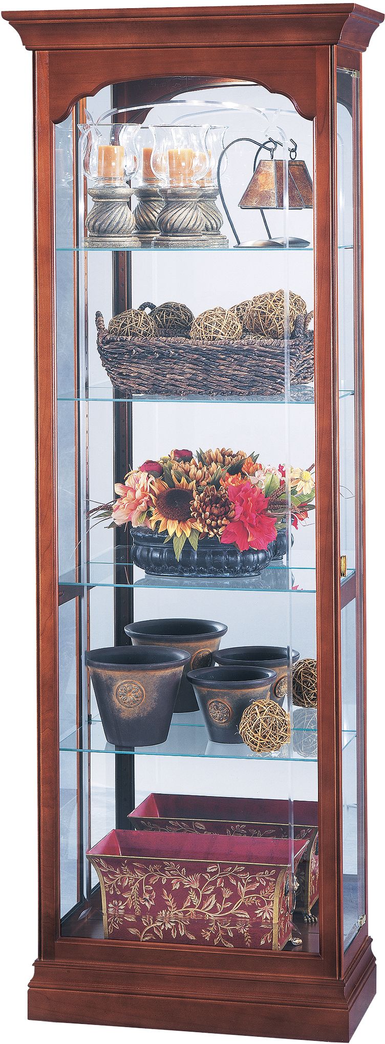 Howard Miller Portland Windsor Cherry Curio Cabinet